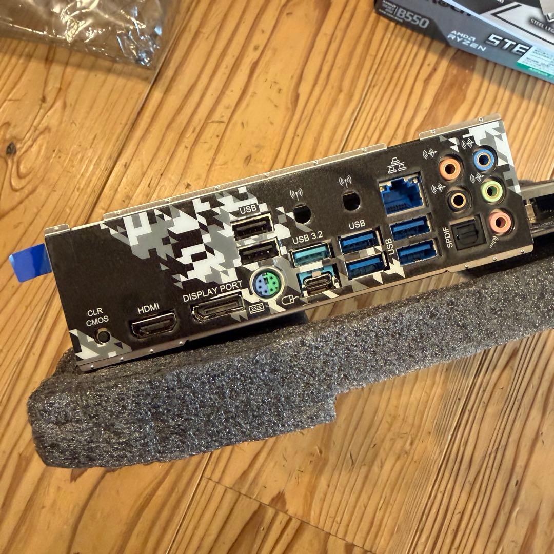 美品セット B550M STEEL LEGEND + RYZEN7 5700X