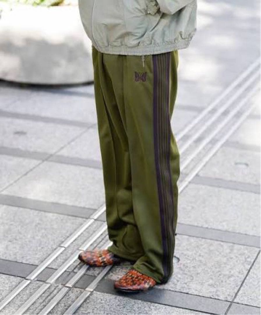 【NEEDLES/ニードルズ】トラックパンツ　オリーブMサイズ