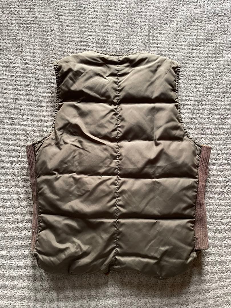 50's eddie bauer Down ダウンベスト サイズ40 ベージュ