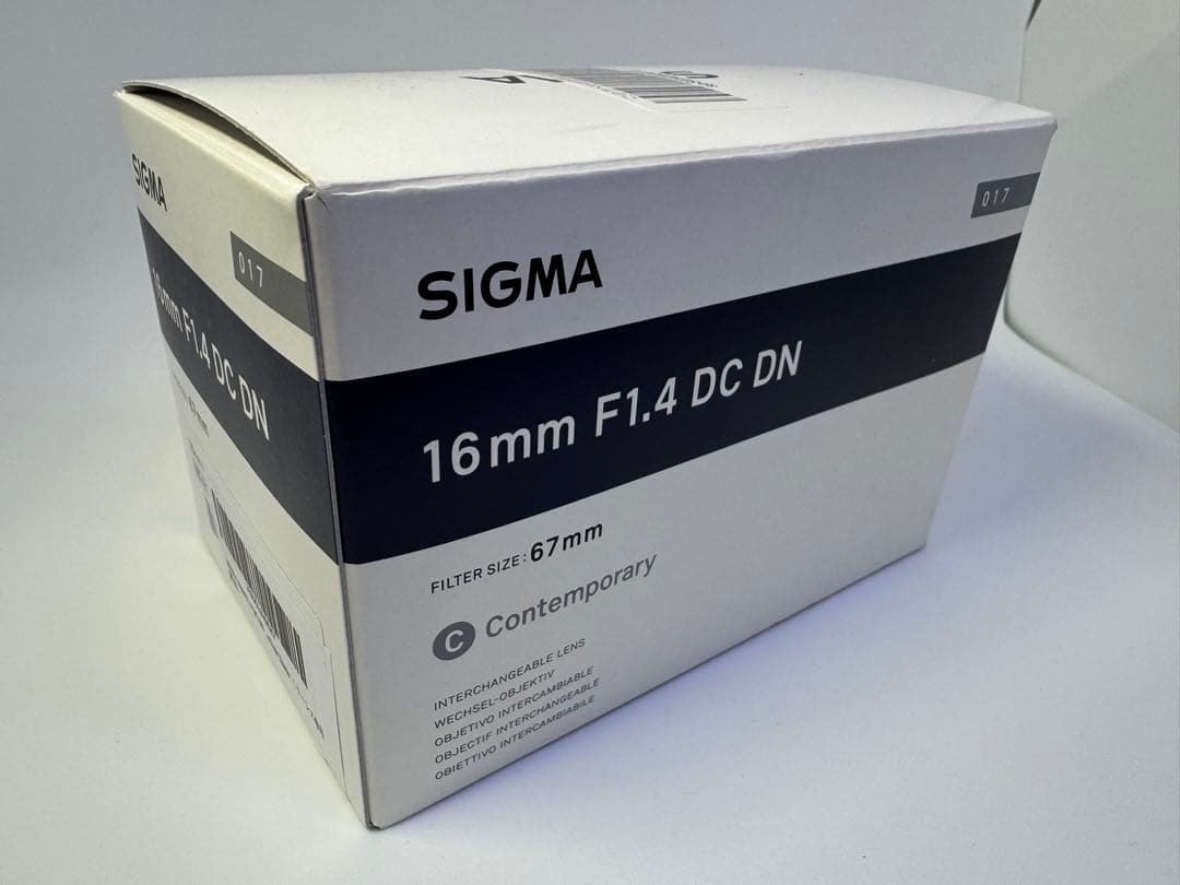 レンズ(単焦点) Sigma 16mm F1.4 DC DN