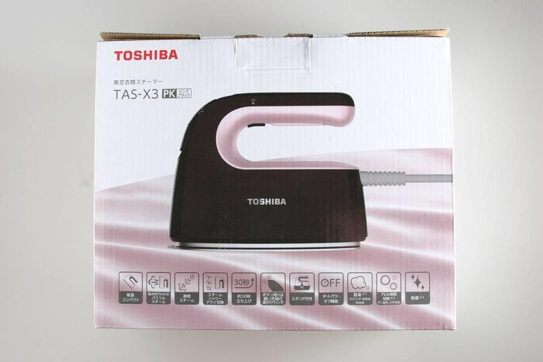 コンパクト toshiba 東芝 スチーマー スチーム アイロン TAS-X3