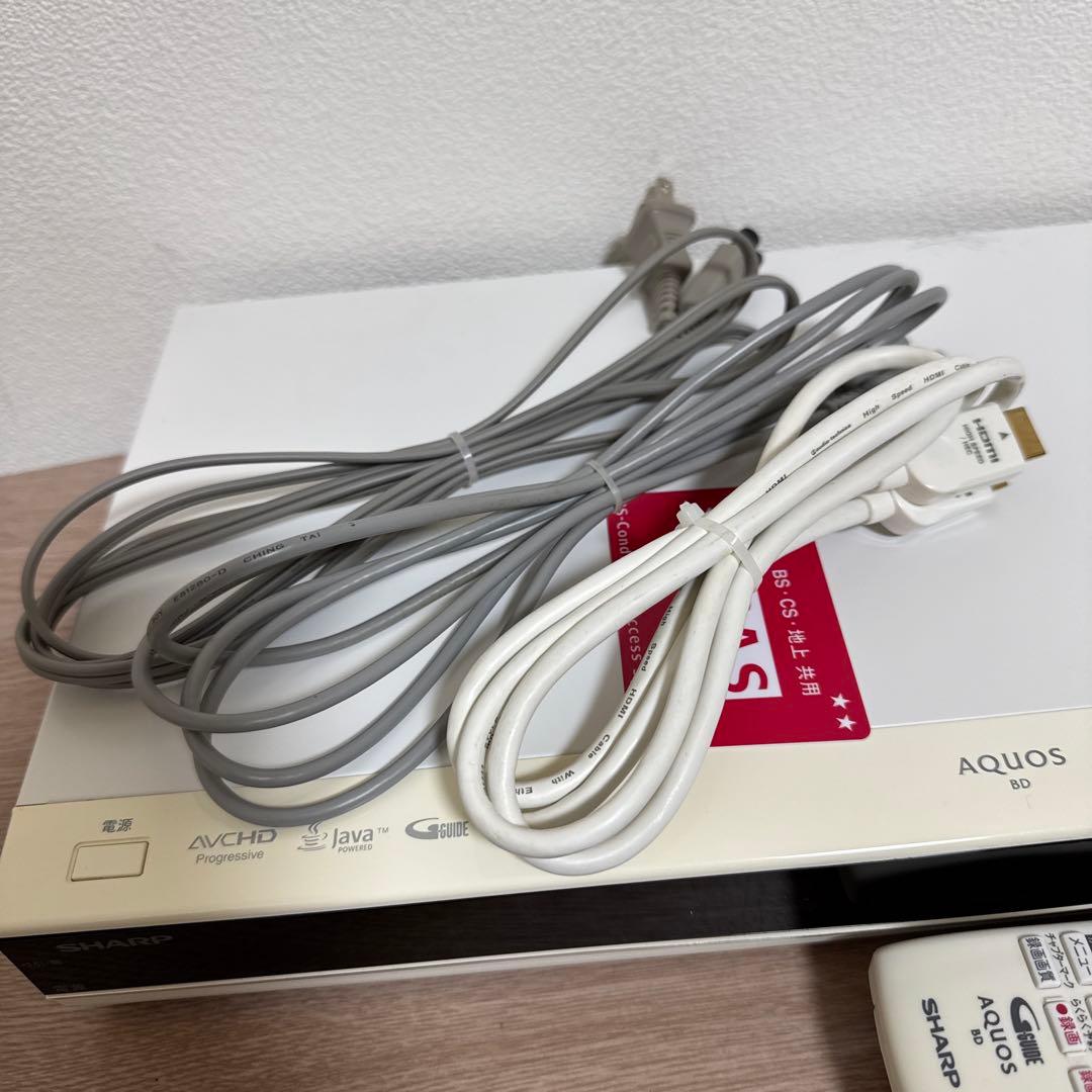 送料込 SHARP 500GB 2チューナー ブルーレイレコーダー AQUOS