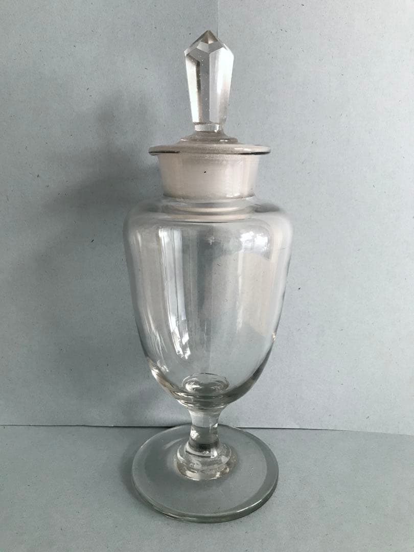 古いガラス 標本瓶 ヴィンテージ キャンディポット ガラスジャー キャニスター