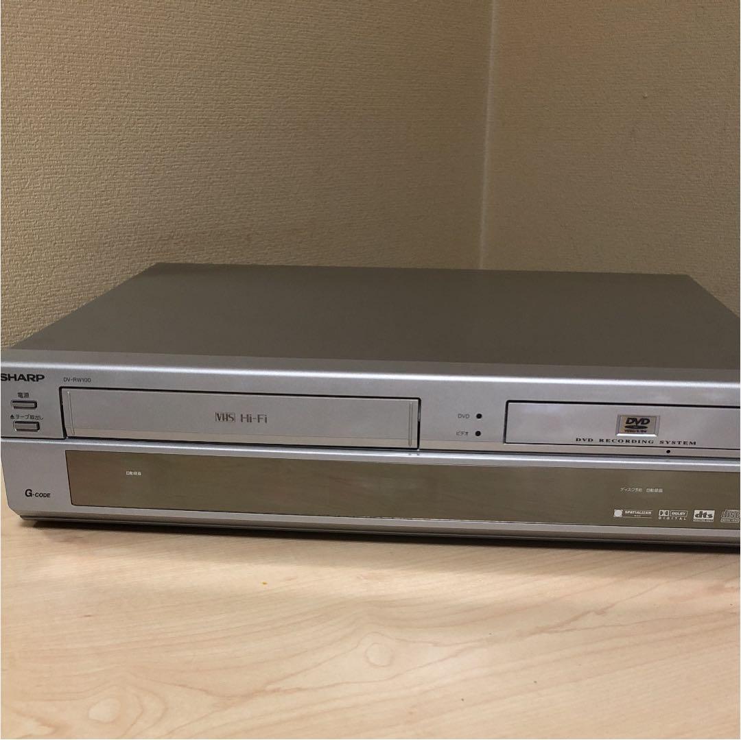 シャープ DV-RW100 VHSとDVDダビングできます 03年製