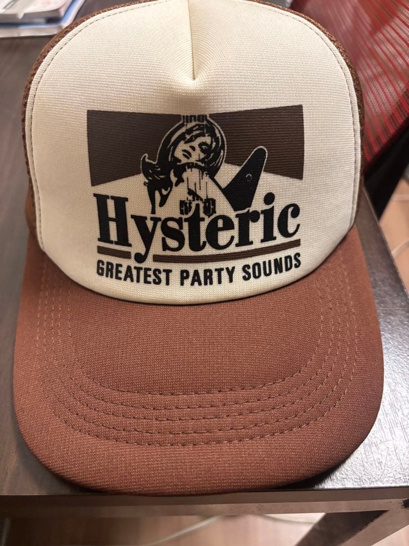 Hysteric Glamour トラッカーキャップ ベージュ/ブラウン