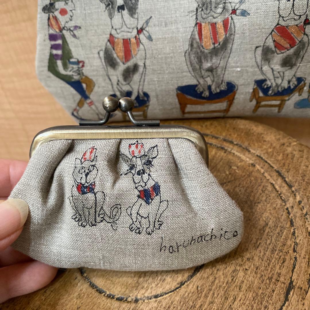 harunachico ハルナチコ　がま口　財布　ポーチ　犬　うさぎ
