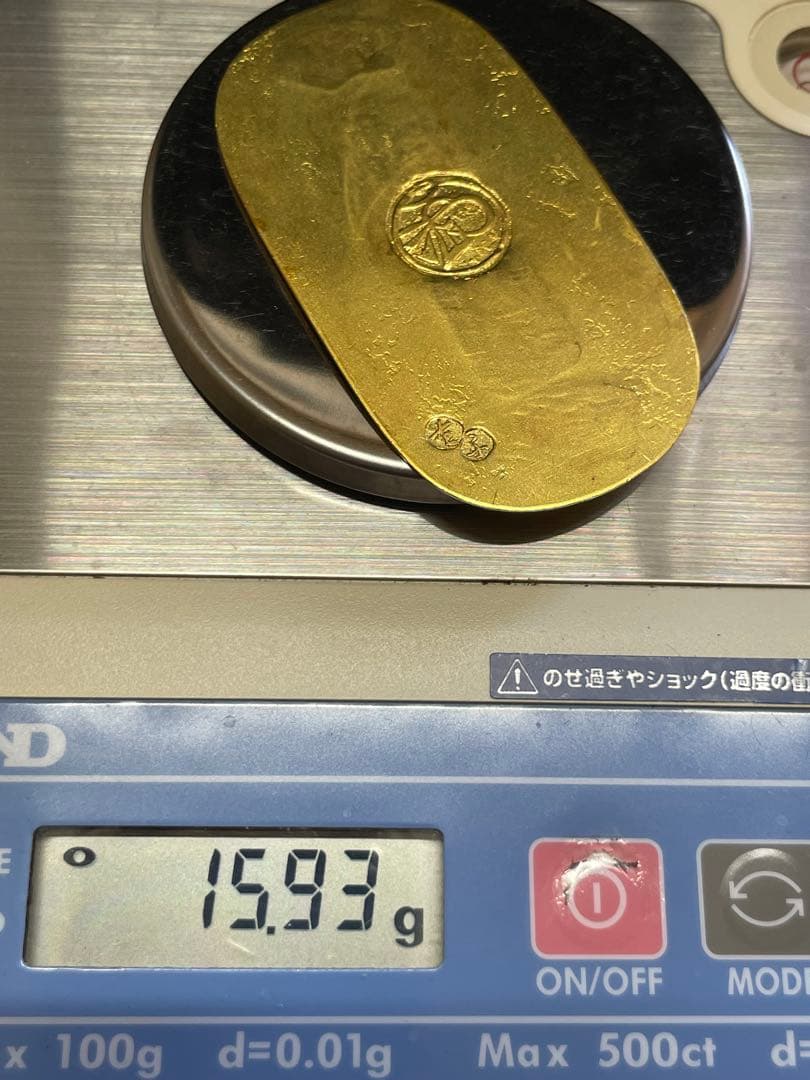 9*E様 小判　レプリカ　【m1277 骨董　レトロ　参考銭　見本　 金属】