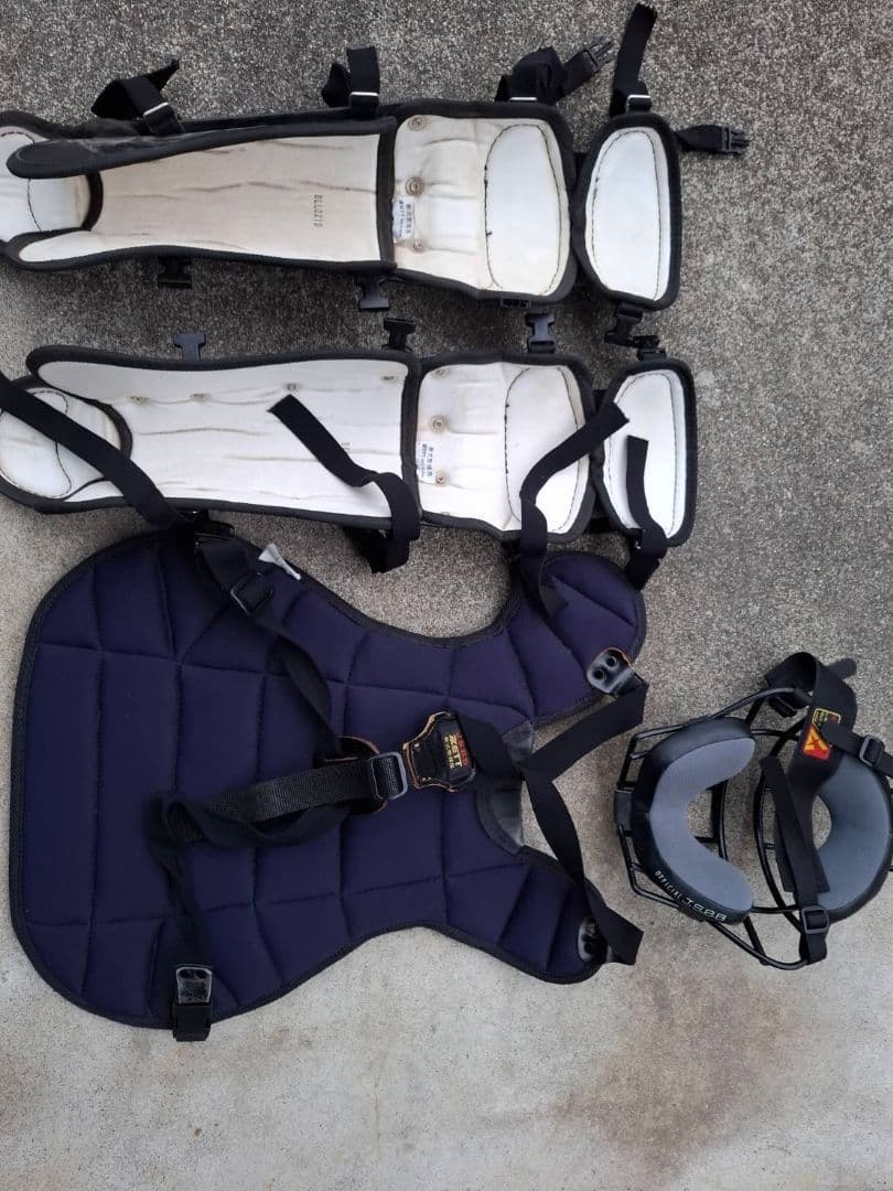 ZETT キャッチャー用レガース・プロテクター・ヘルメットセット