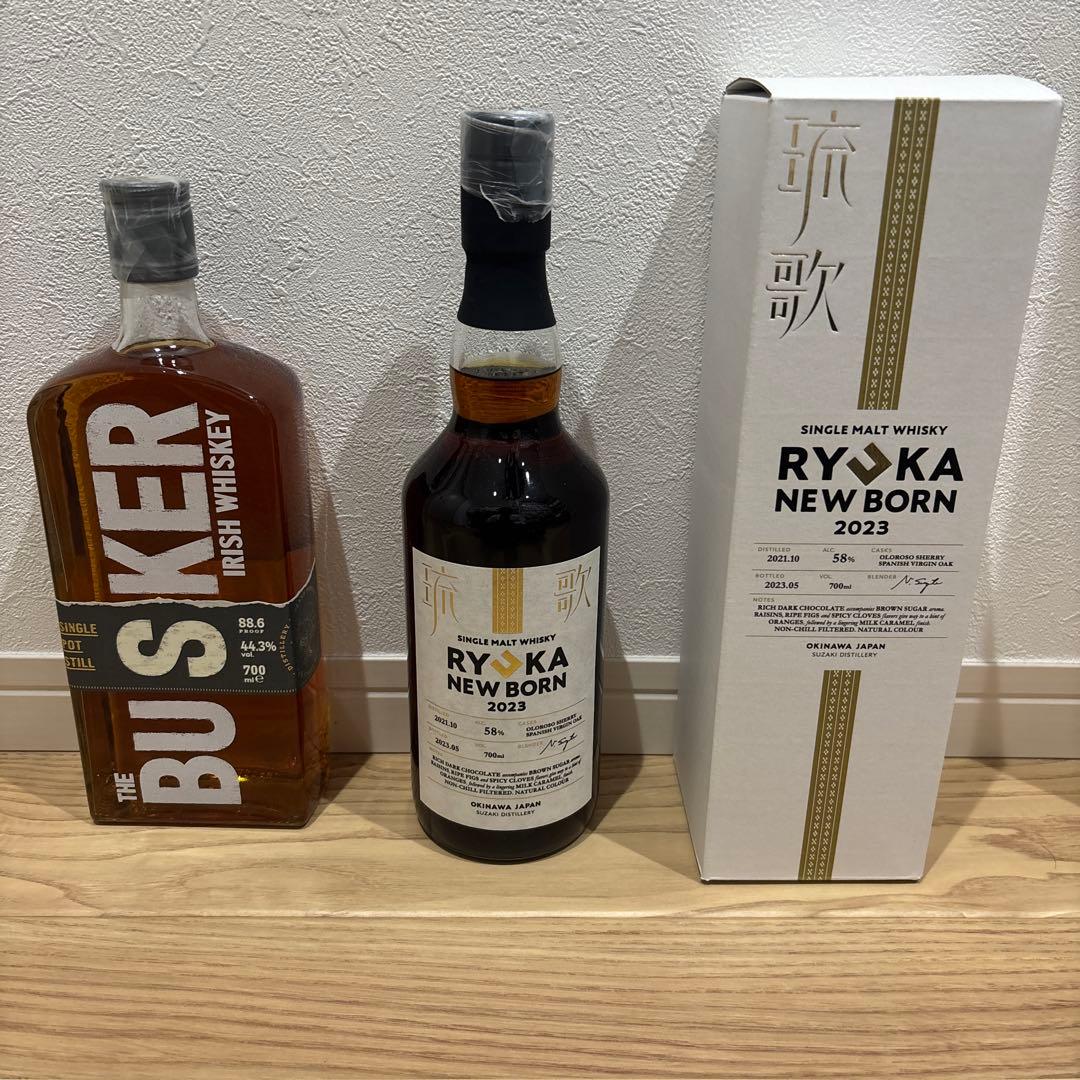 バスカーシングルポットスチル　グレー　旧ボトル　琉歌 2023