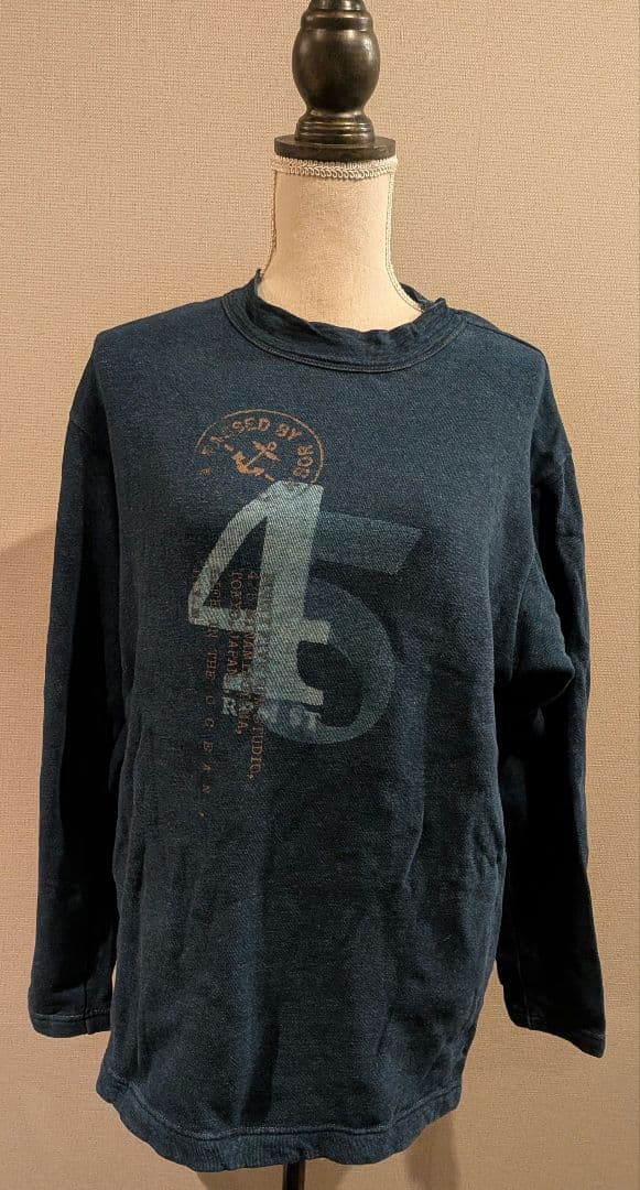 櫻*杏様 45 R トレーナー スウェット 裏毛 インディゴ