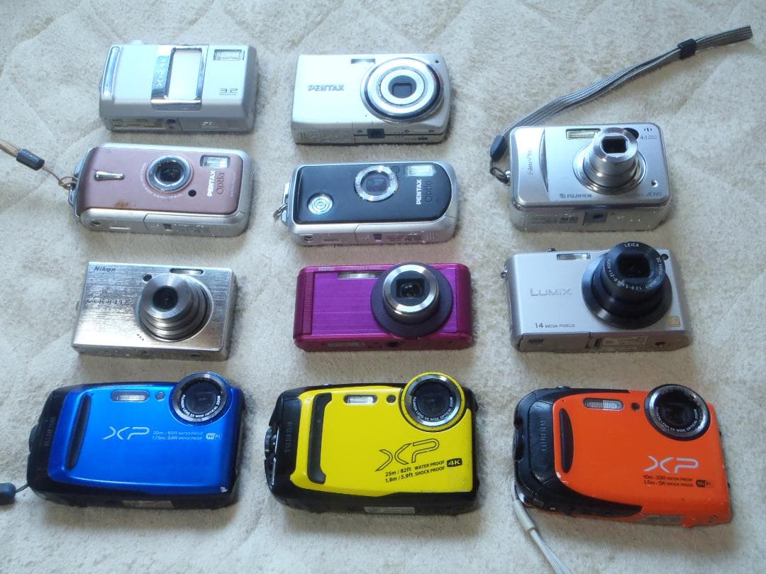 ⭕️動作品XP140など❤️１１台セット❤️各メーカー揃い❤️デジタルカメラ❤️