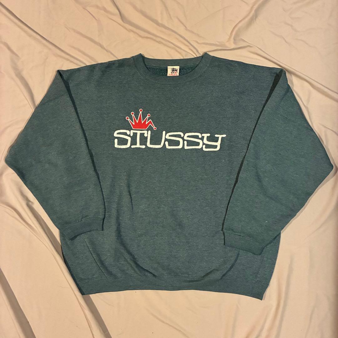 希少 90s stussy crownスウェットシャツ