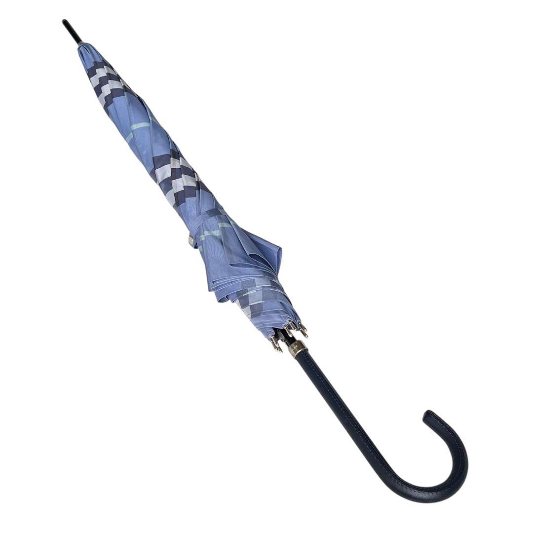 Burberry バーバリー　長傘　チェック　ブルーカラー　ユニセックス