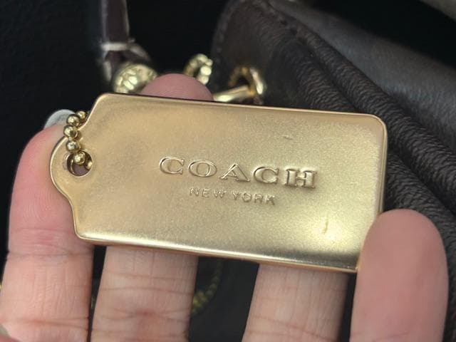 【purin3008】COACH ショルダーバッグ PVC×レザー