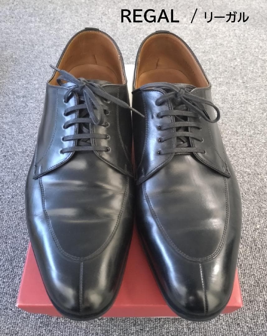 【美品】REGAL  / リーガル　メンズUチップビジネスシューズ　25.5ｃｍ