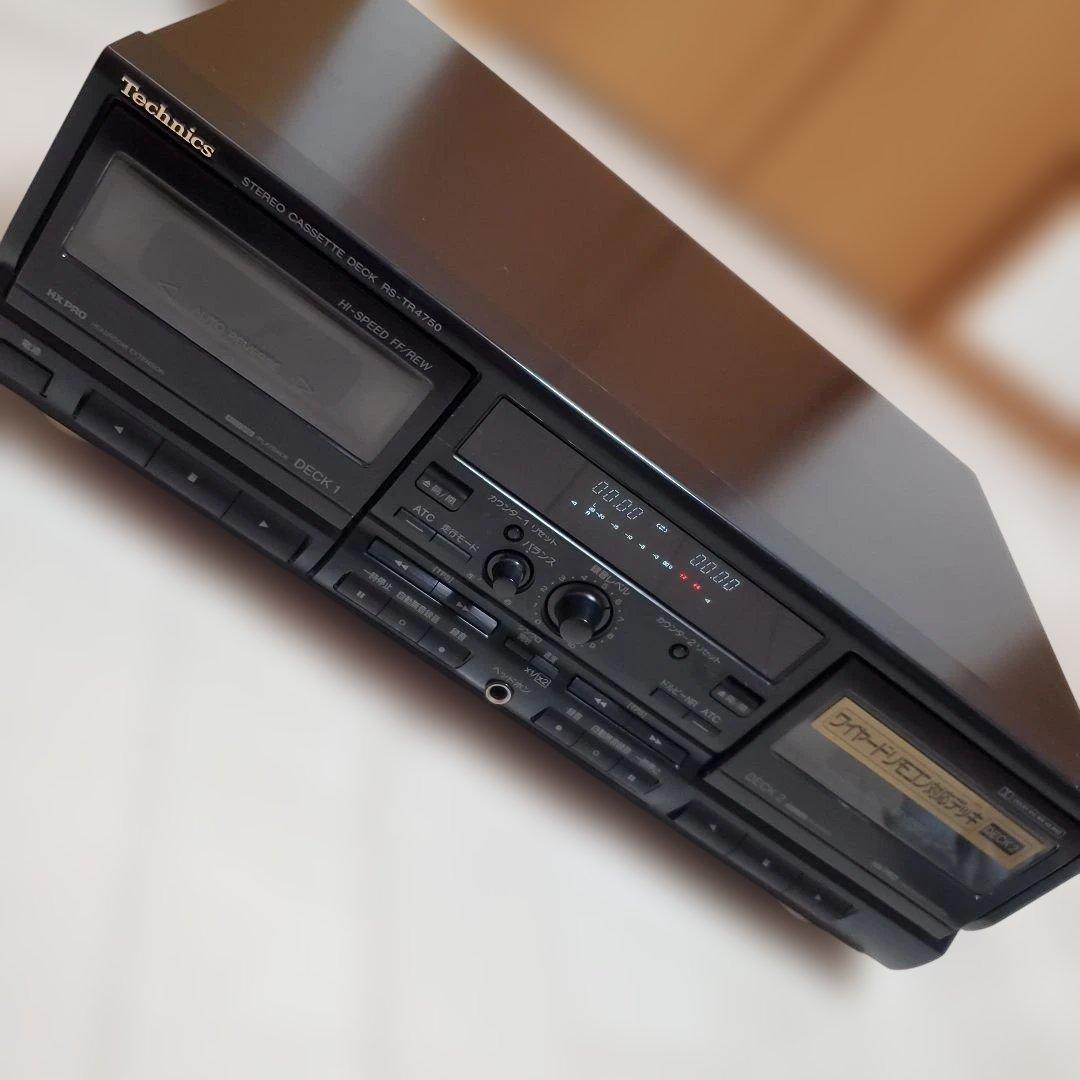 【美品】　Technics RS-TR4750 ダブルカセットデッキ　動作OK