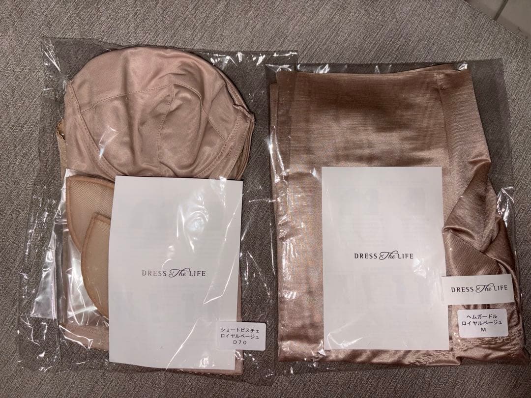 【k】ブライダルインナー　DRESS The LIFE 上下セット　D70