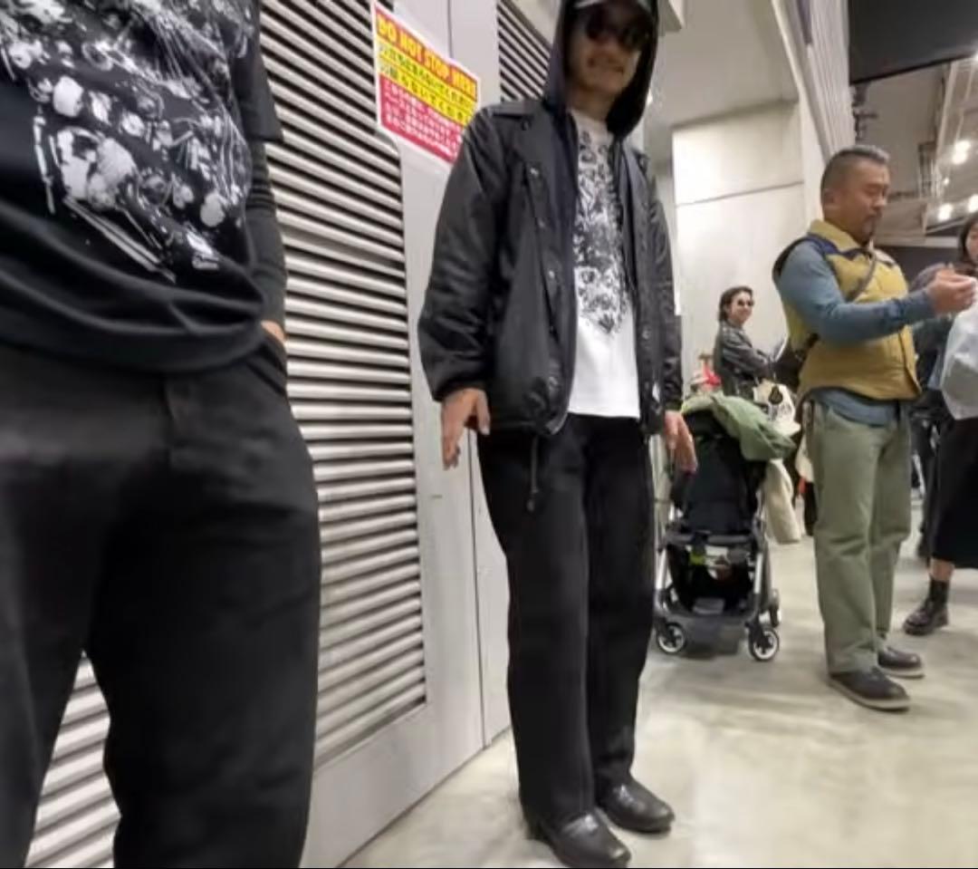 tattoo studio yamada レザーワークパンツ BLACK TAG