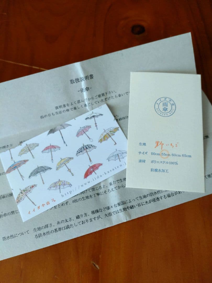 セール★レア★イイダ傘店★雨傘 野いちご グリーンベリー