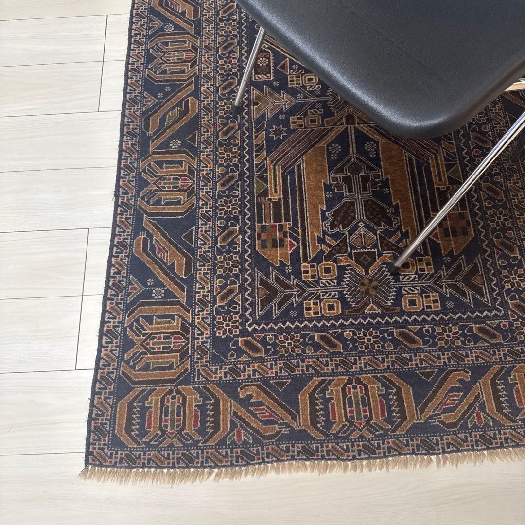 ペルシャ絨毯 170×115 紺