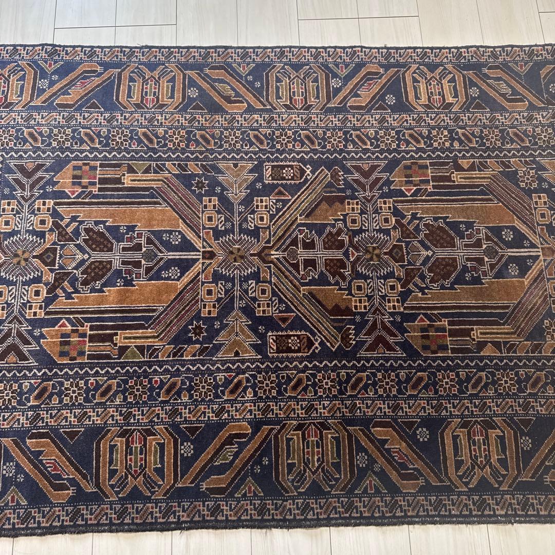 ペルシャ絨毯 170×115 紺