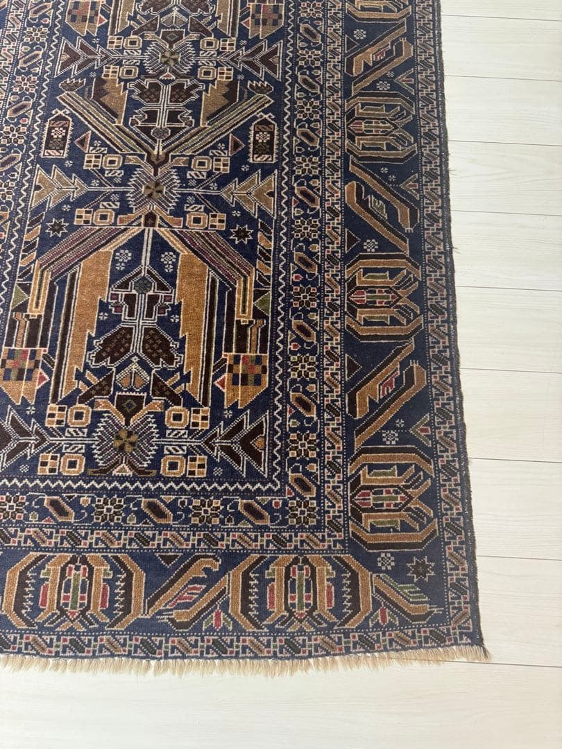 ペルシャ絨毯 170×115 紺