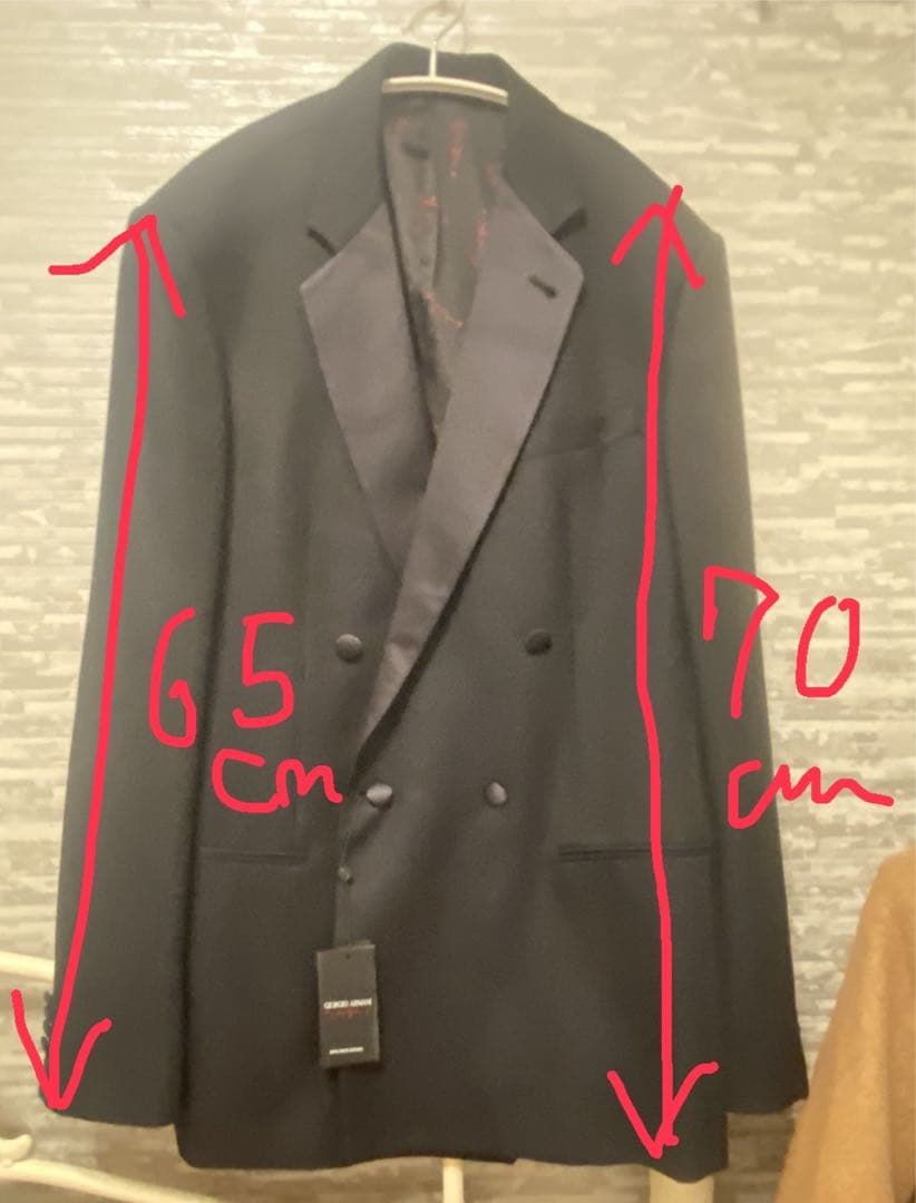 【激レア‼️新品】アルマーニ モーニング ジャケット エクスクルーシブ ダブル