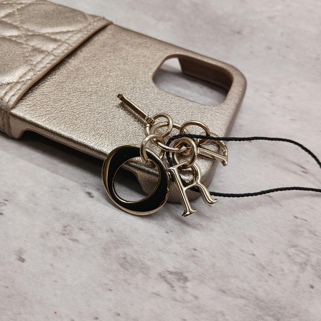 タグ付✨ クリスチャン ディオールiPhone11 ケース カナージュ ゴールド