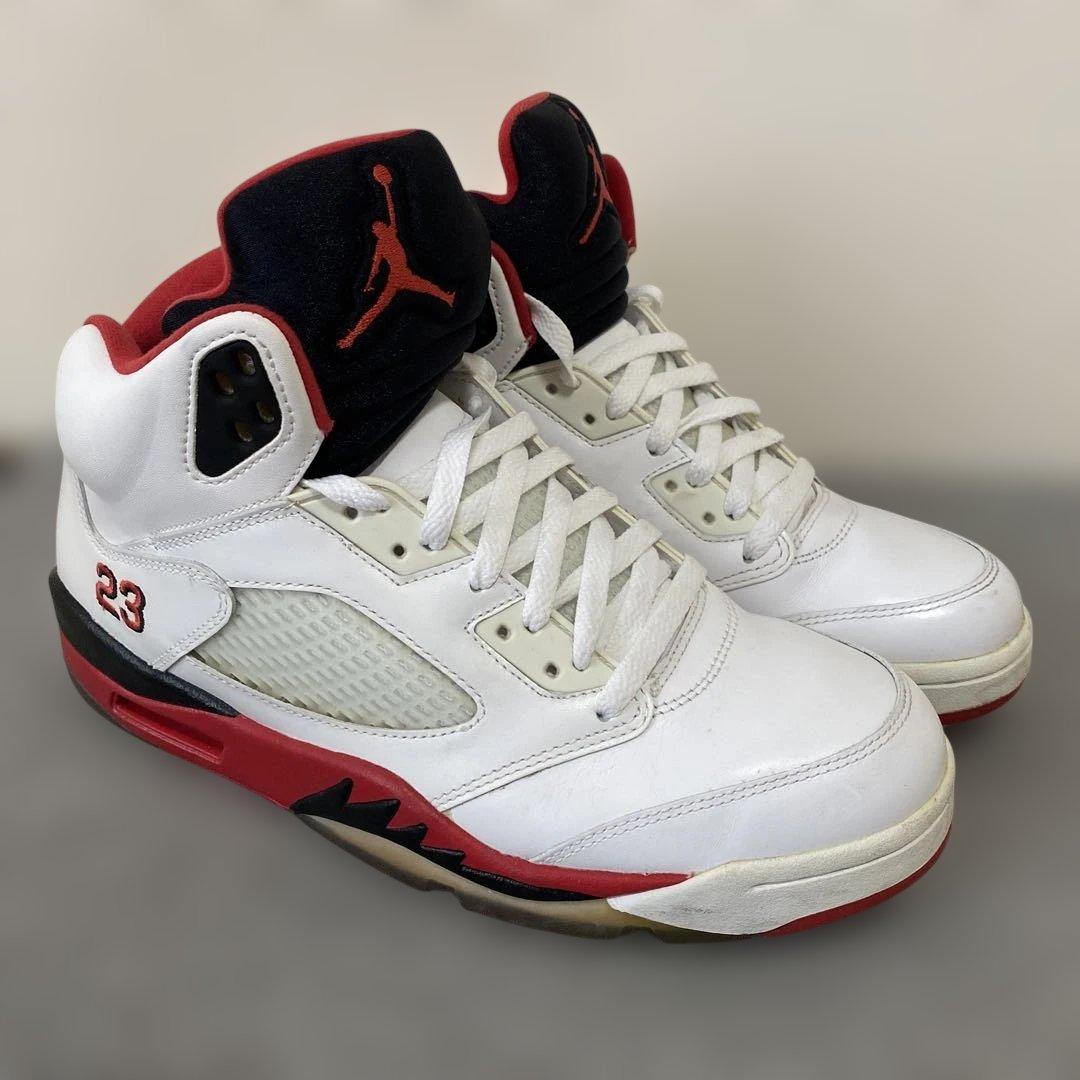 AIR JORDAN 5 RETRO OG FIRE RED 27センチ