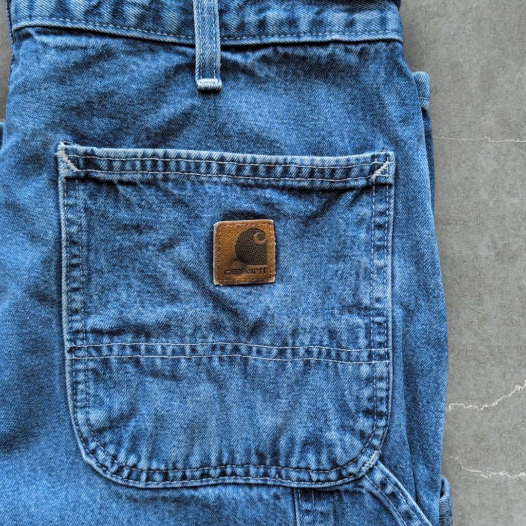 竹*様 カーハート デニム生地 ペインターパンツ B13 DST W34L30