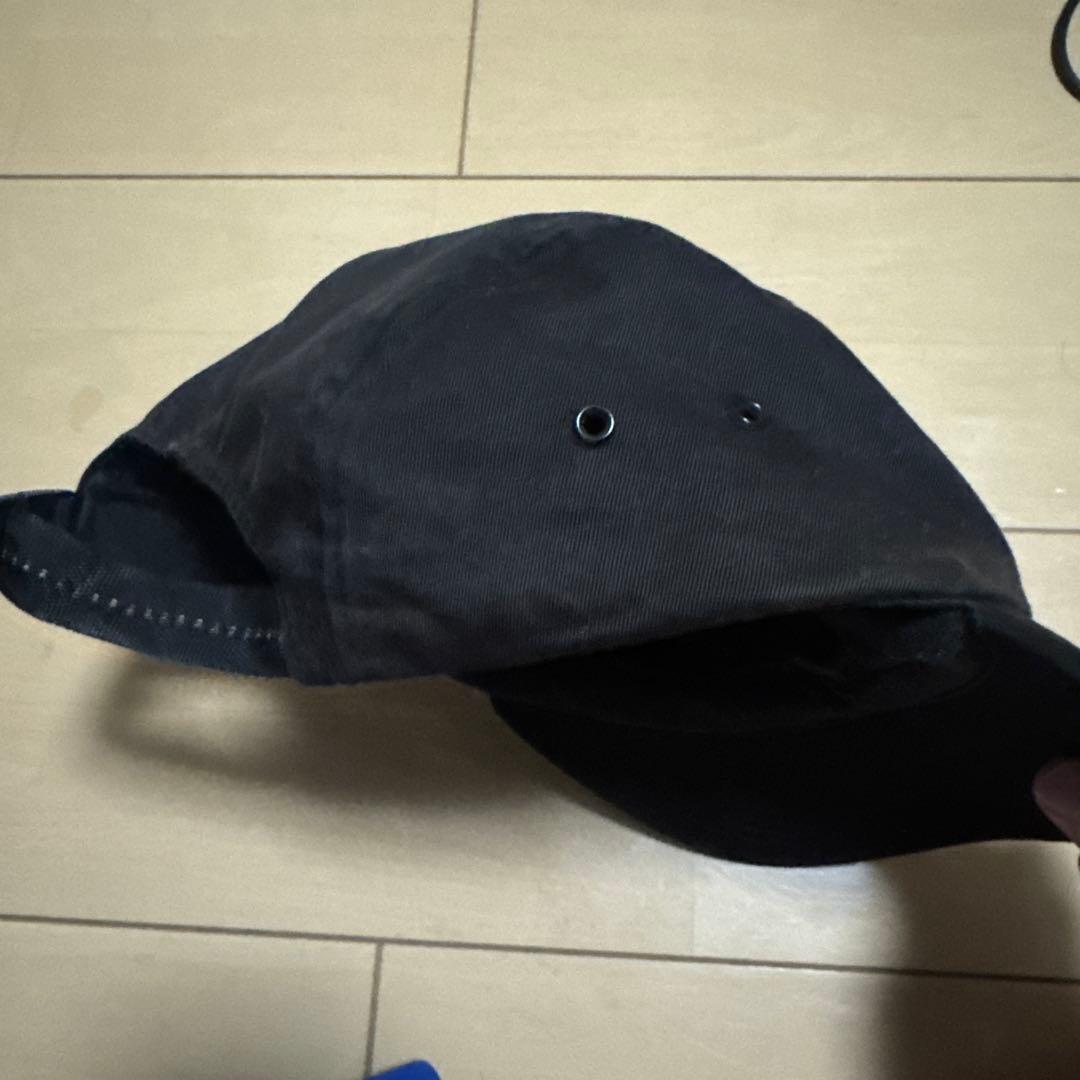 Supreme ブラック ベースボールキャップ　USA製