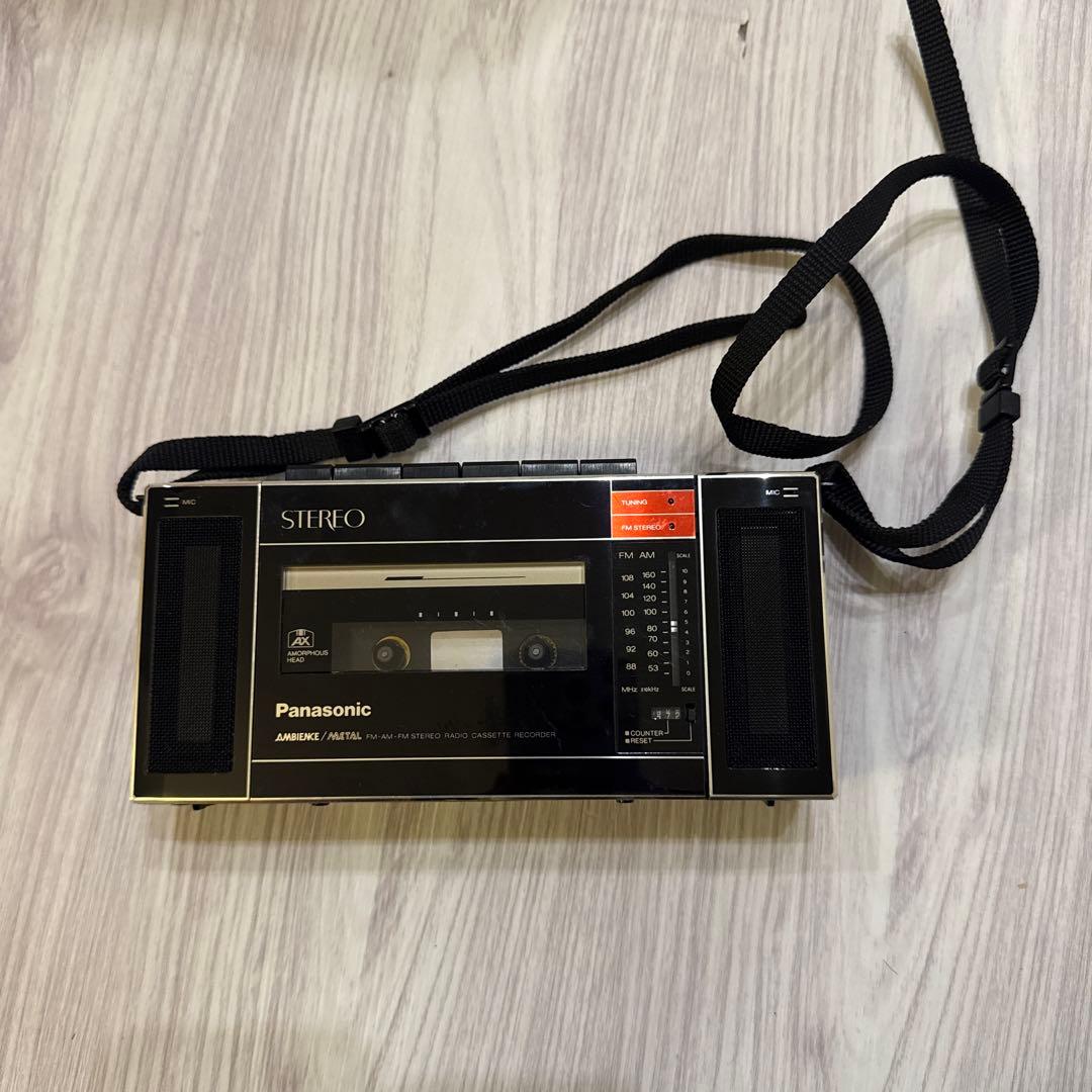 ナショナル National RX-F40 ラジカセ 通電ok