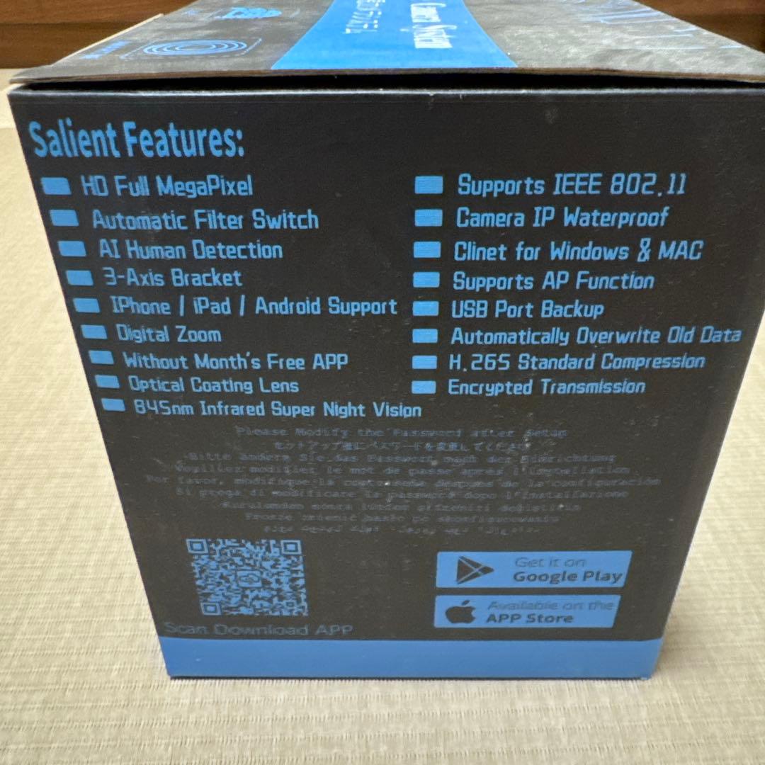 『新品・未使用品』oossxx ワイヤレス防犯カメラ