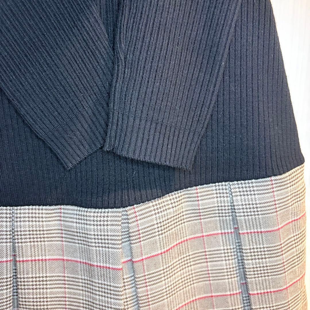 ♡ ダーリッチ Darich ♡ ポイントチェックニットミニワンピース