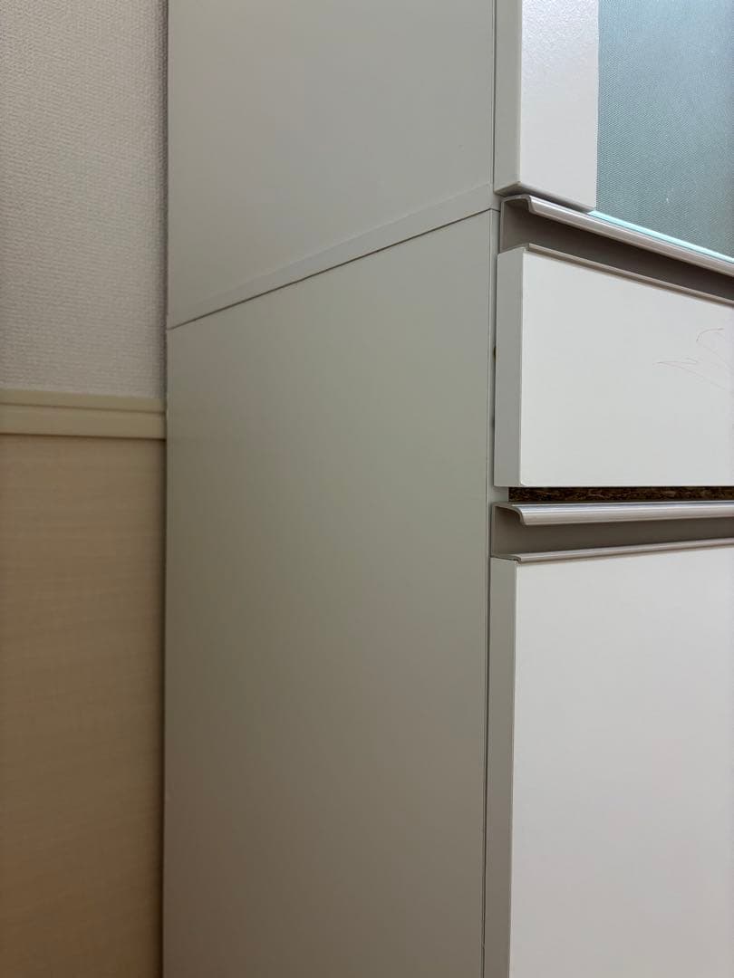 美品 ニトリ ホワイト食器棚