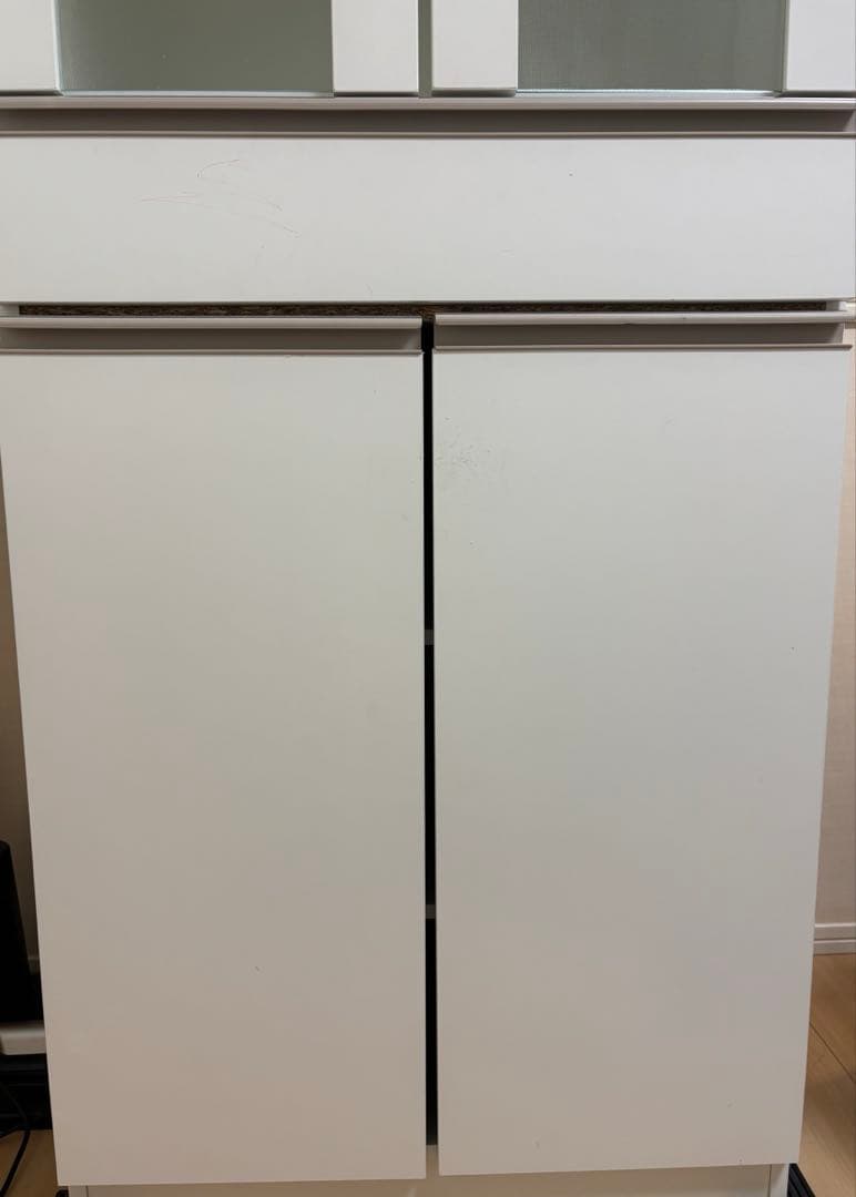 美品 ニトリ ホワイト食器棚