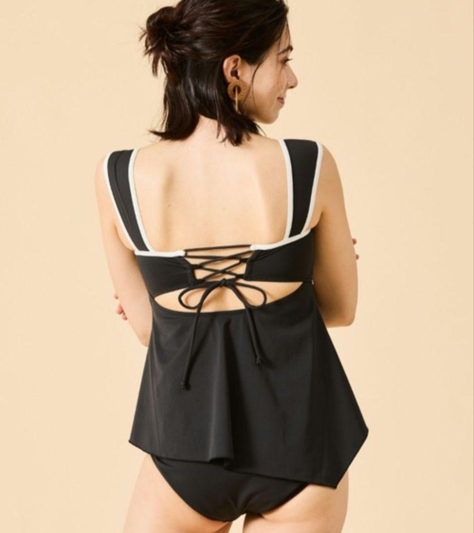 バイカラー　白黒ノンワイヤー　ビキニ　新品未使用タグ付き 11Lサイズ