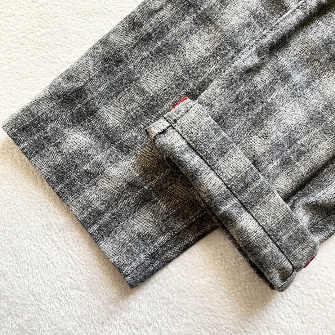 【極美品】Kiton キートン カシミヤ グレンチェック スラックス ロゴボタン