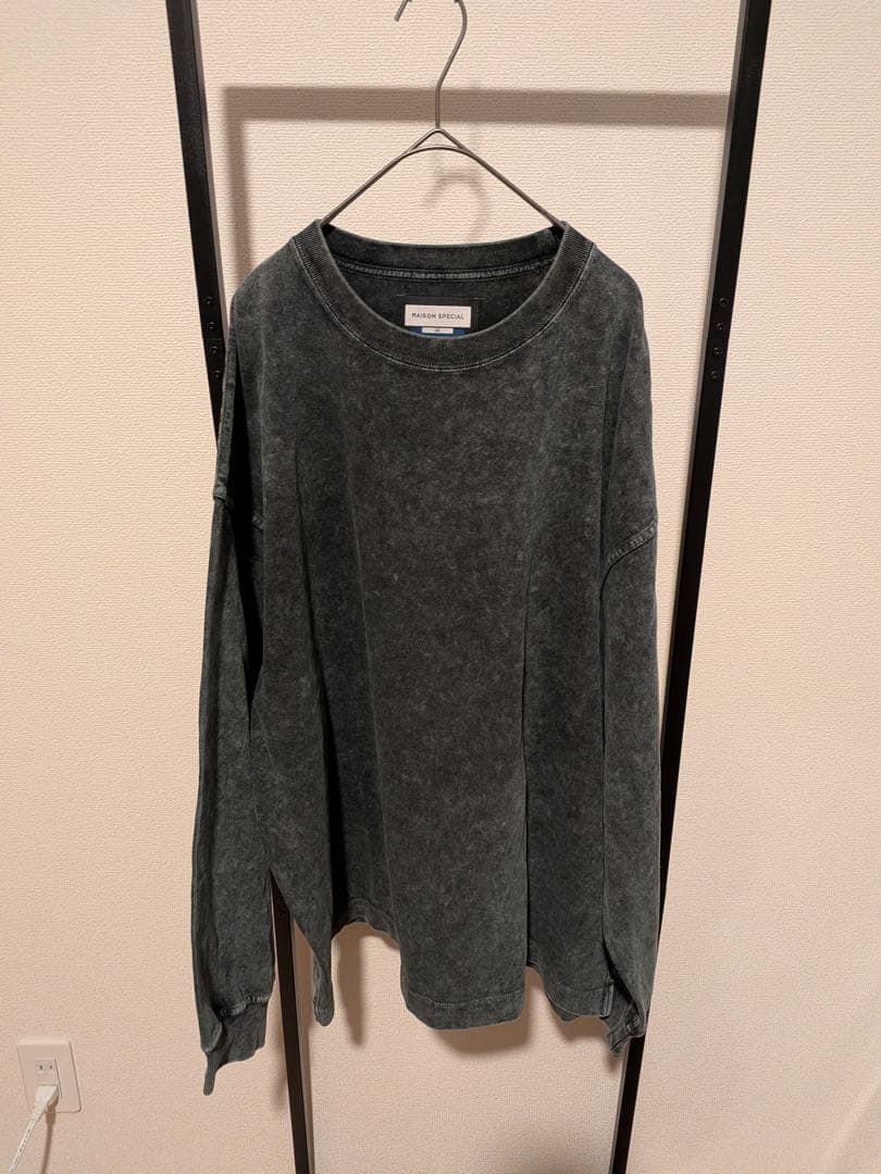 【未使用級】メゾンスペシャル ケミカルオーバーダイ プライムオーバー ロンT 0