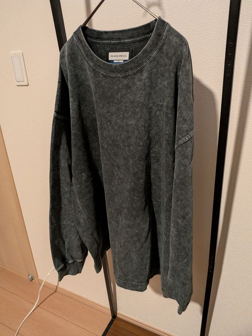 【未使用級】メゾンスペシャル ケミカルオーバーダイ プライムオーバー ロンT 0