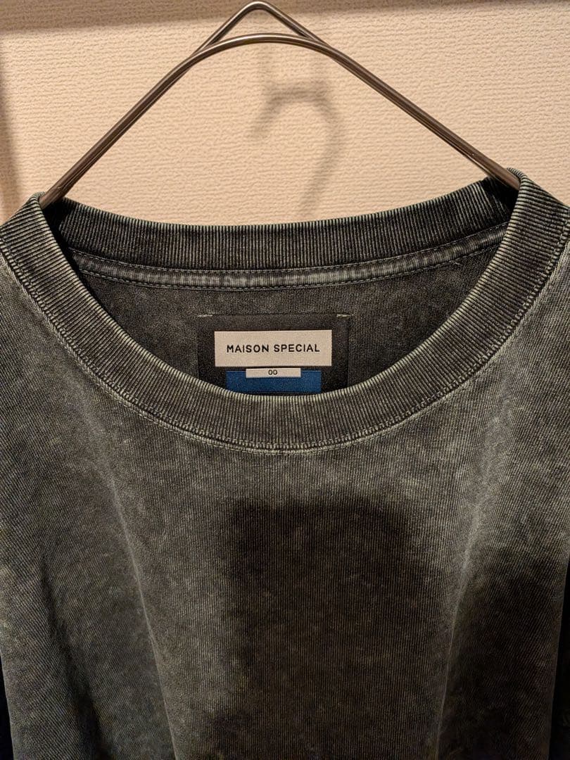 【未使用級】メゾンスペシャル ケミカルオーバーダイ プライムオーバー ロンT 0