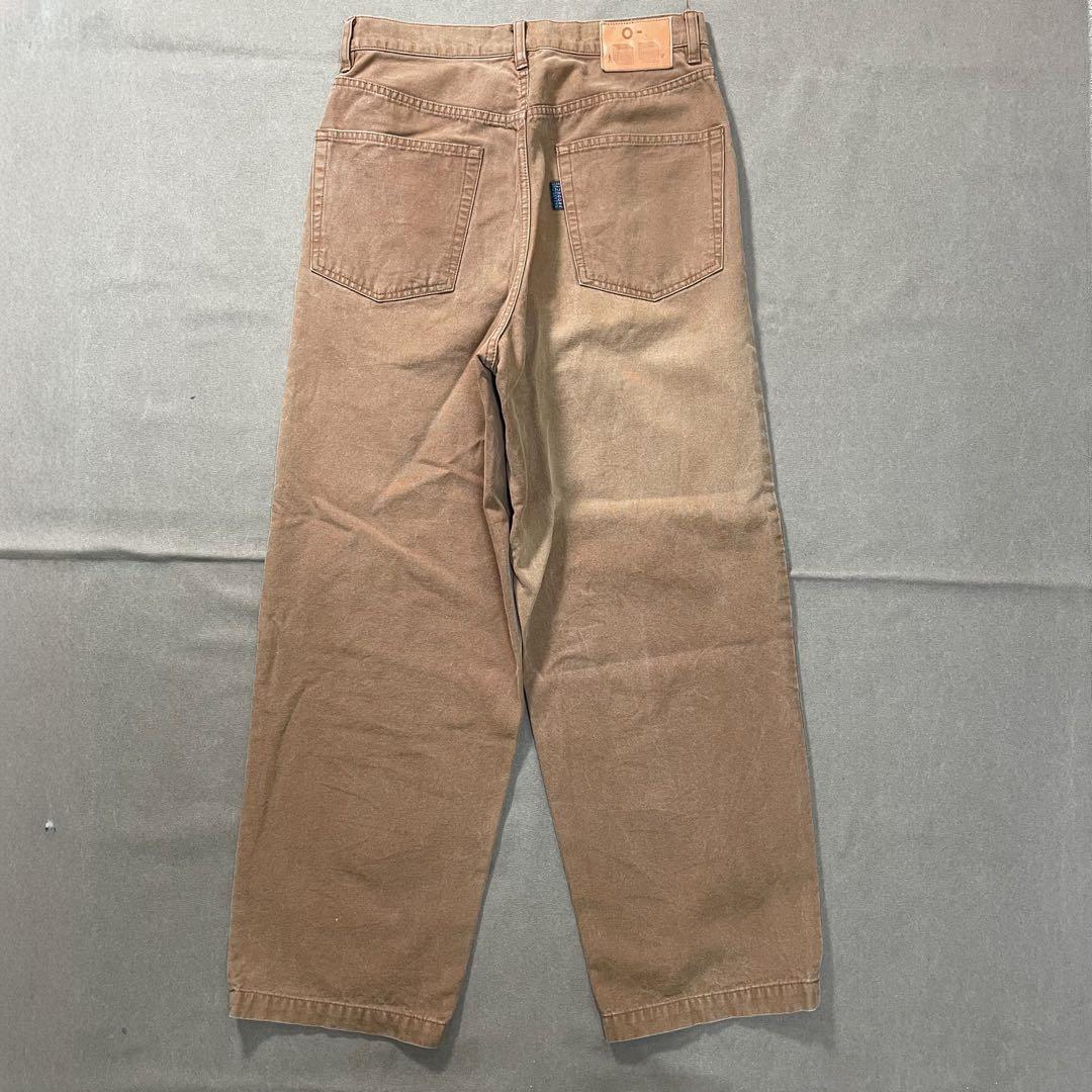 レイチョウルイラボ ブラウンダック バギーパンツ O- 日本製 シルバータブ