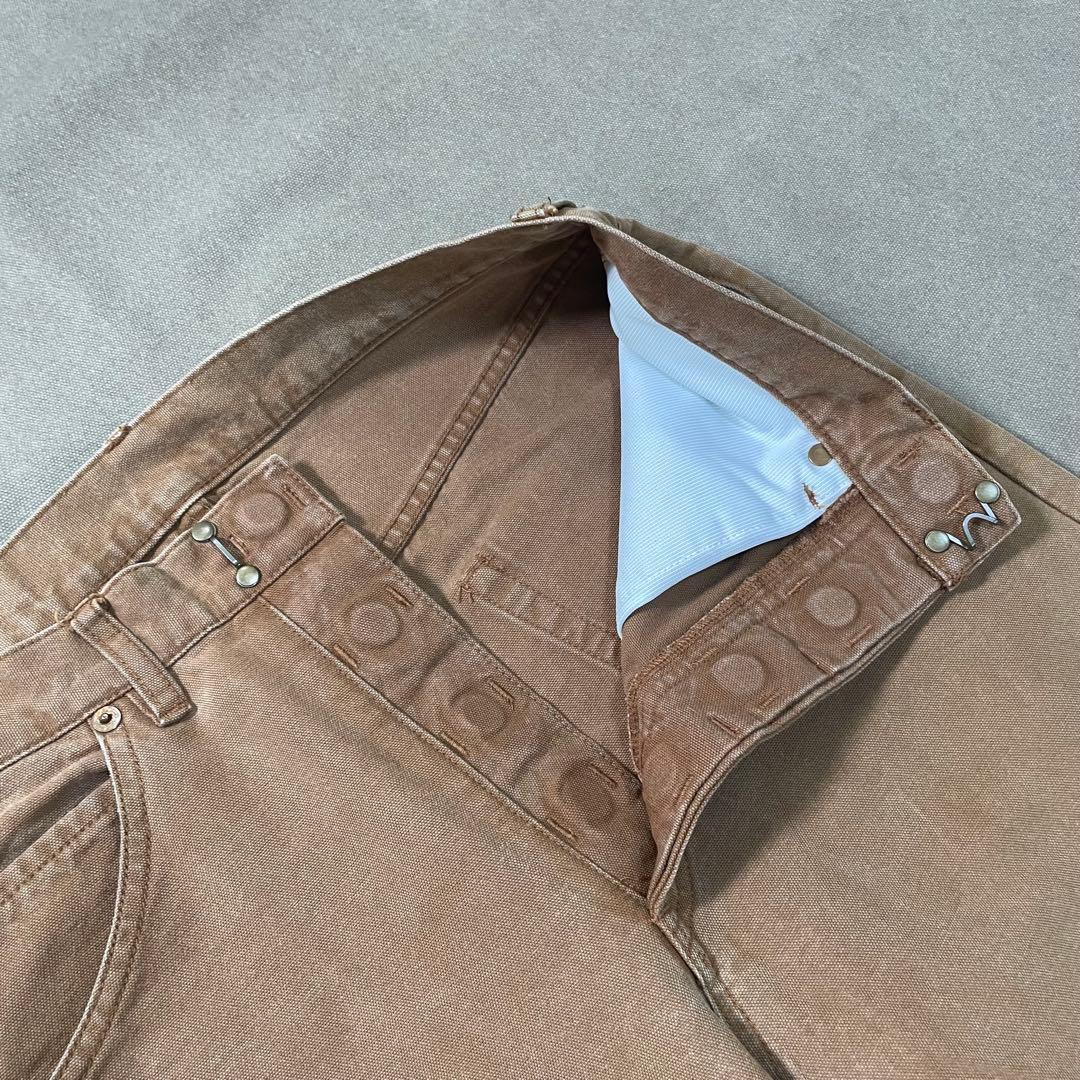 レイチョウルイラボ ブラウンダック バギーパンツ O- 日本製 シルバータブ