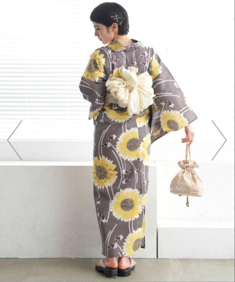 お任せ下駄+お任せ帯締+画像と同じ帯つき◆◆utataneブランド浴衣◆