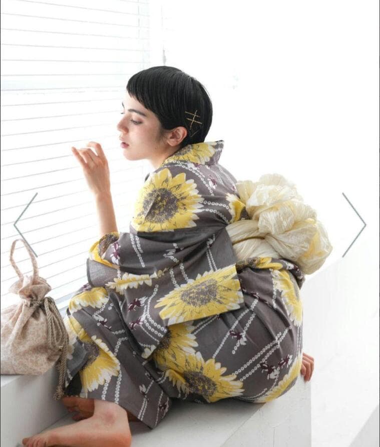 お任せ下駄+お任せ帯締+画像と同じ帯つき◆◆utataneブランド浴衣◆