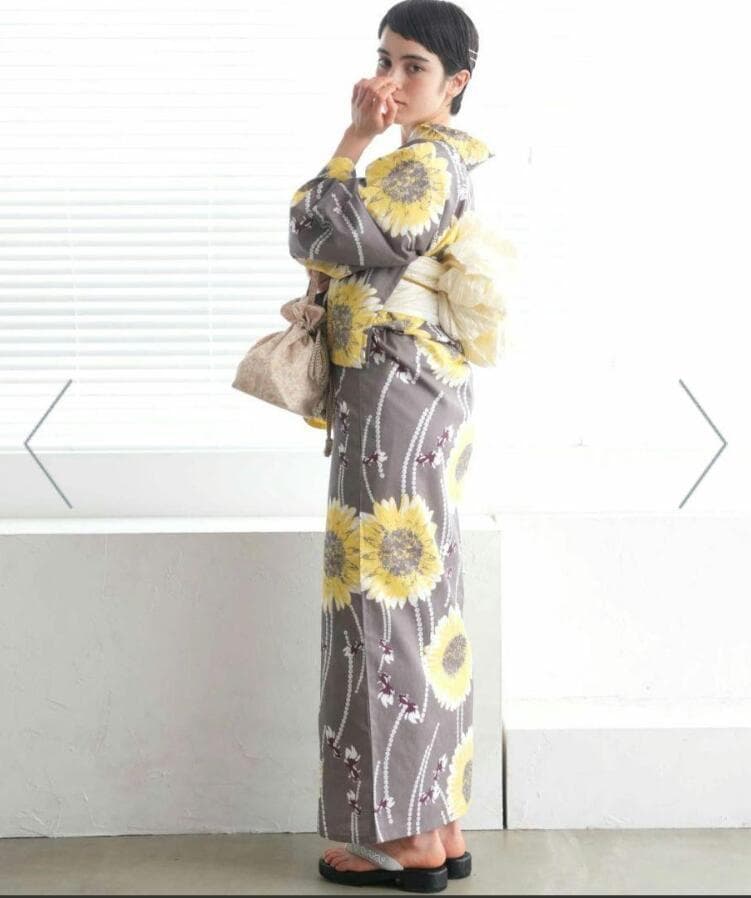 お任せ下駄+お任せ帯締+画像と同じ帯つき◆◆utataneブランド浴衣◆