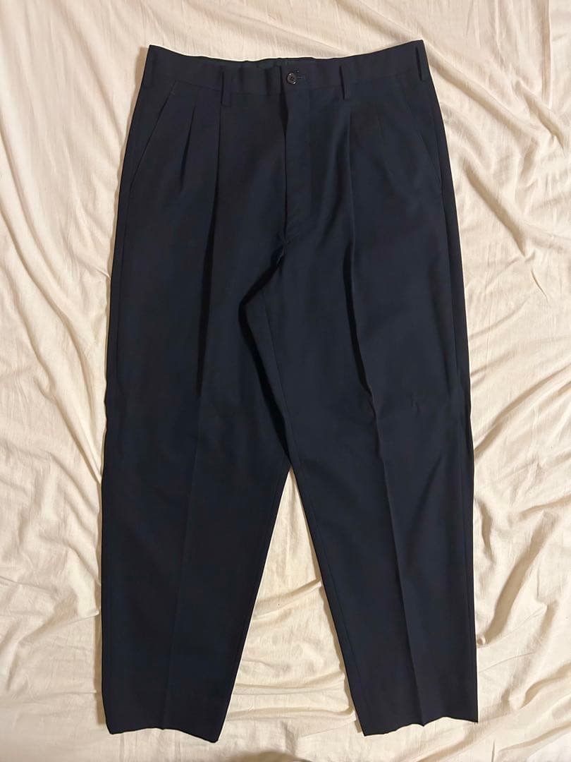 【希少L】90s Ys for men ワイズ 2タック ウールスラックスパンツ