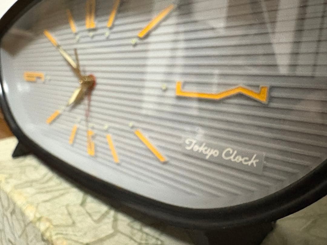 昭和レトロ★ヴィンテージ 東京機械式置時計、アンティークデスク装飾