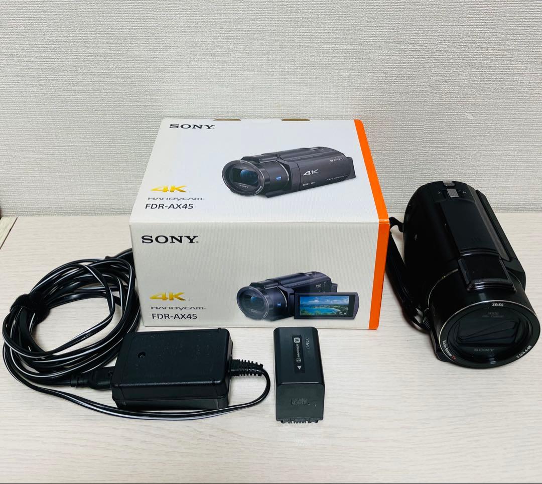 美品 SONY SONY FDR-AX45 ブラック デジタルビデオカメラ 中古