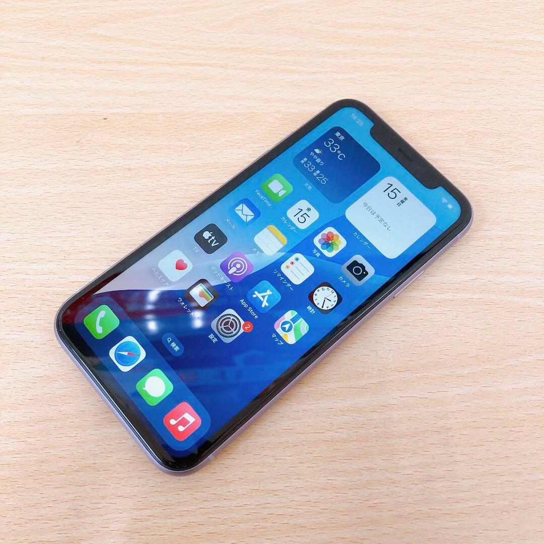 【美品/バッテリー100%】iPhone11 64GB SIMフリー 963